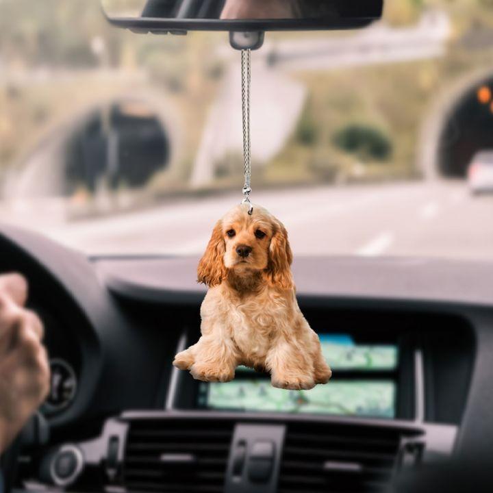 American Cocker Spaniel Puppy Car Hanging Ornament