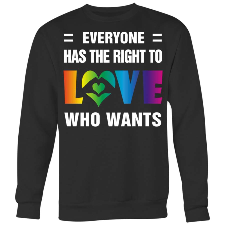 Everyone has The Right to Love Who Wants Shirts, Gay Pride Shirts, LGBT Shirts