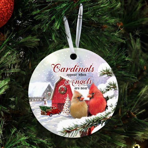 Cardinals Appear When Angels Are Near Ornament, Christmas Ornament, Christmas Decoration