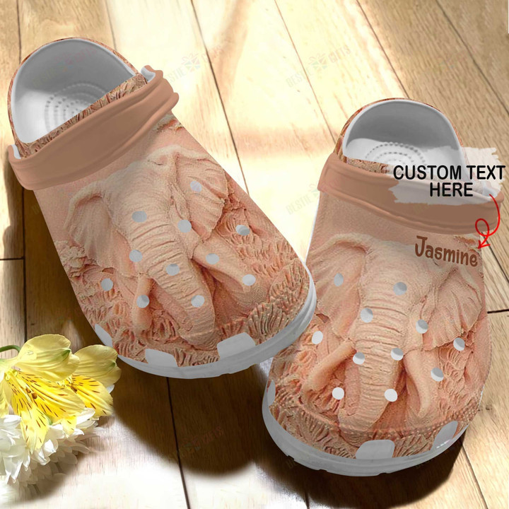 Personalized Elephant Lover Crocs Classic Clogs Shoes