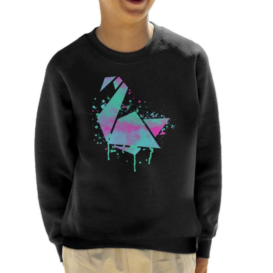 Neon Swan Kid’s Sweatshirt