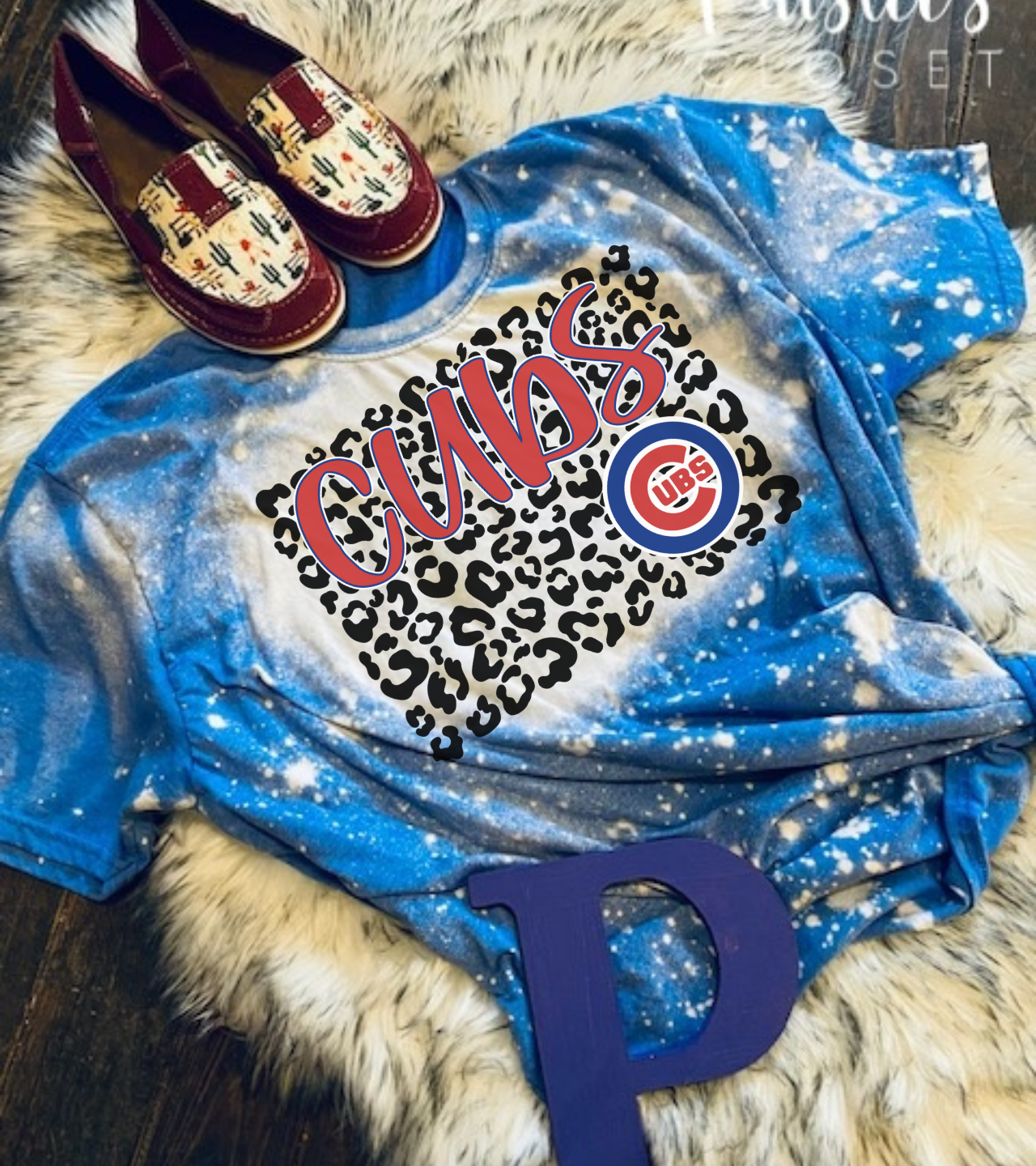 Cubs Leopard Print Shirt