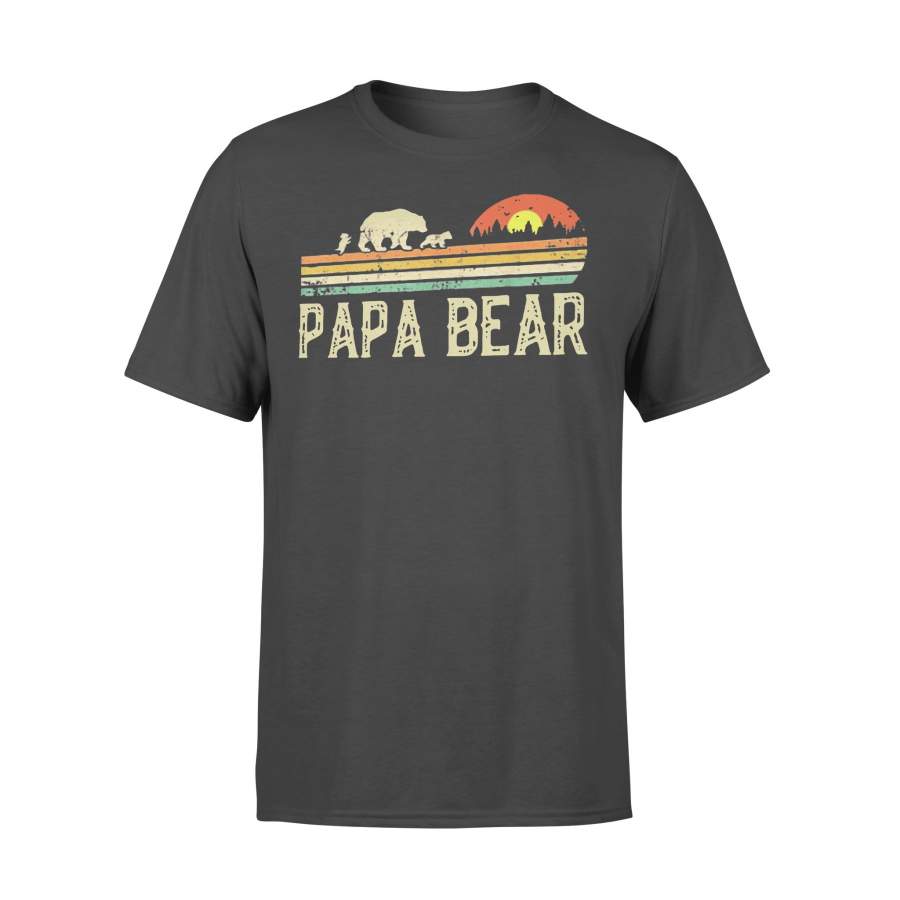 Sunset Papa Bear Fathers Day T-shirt