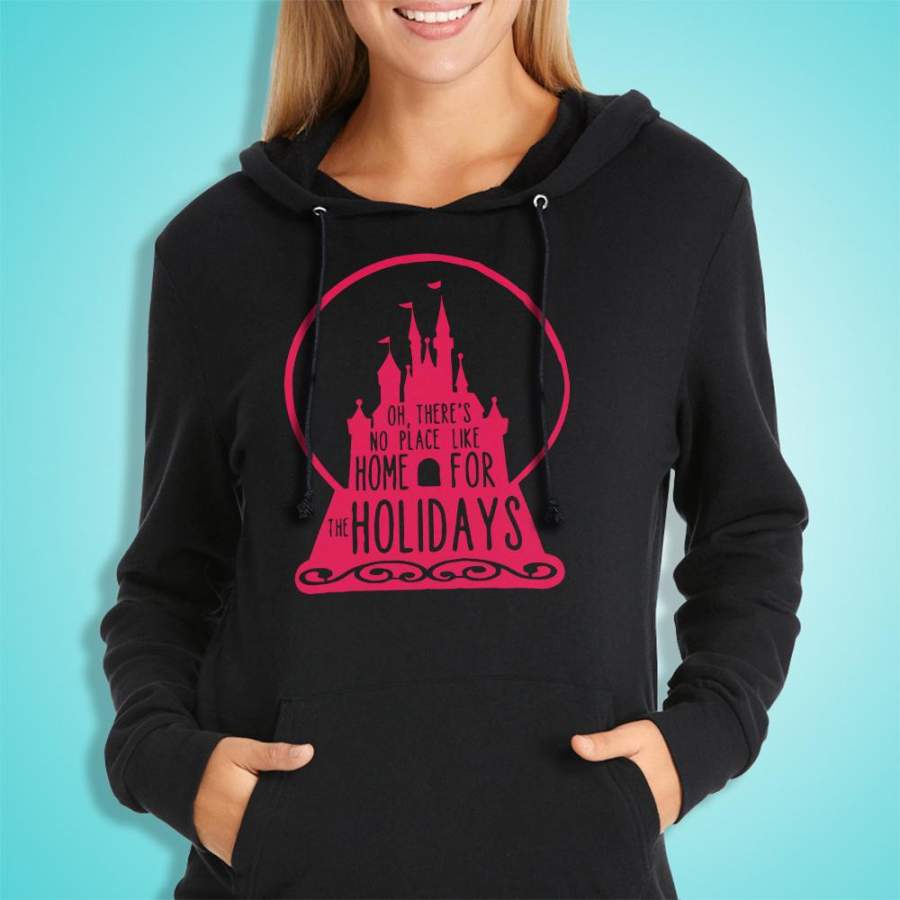 No Place Like Home For The Holidays Dis Castle Christmas Women’S Hoodie