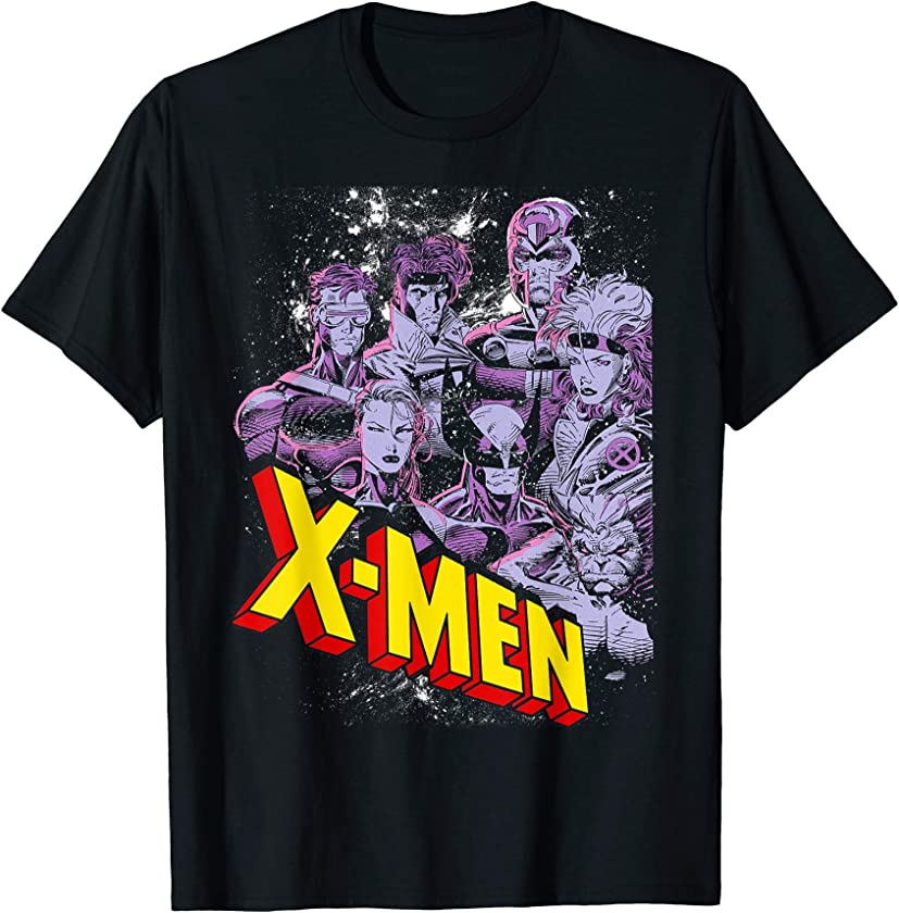 X-Men Vintage Team Retro Graphic T-Shirt T-Shirt