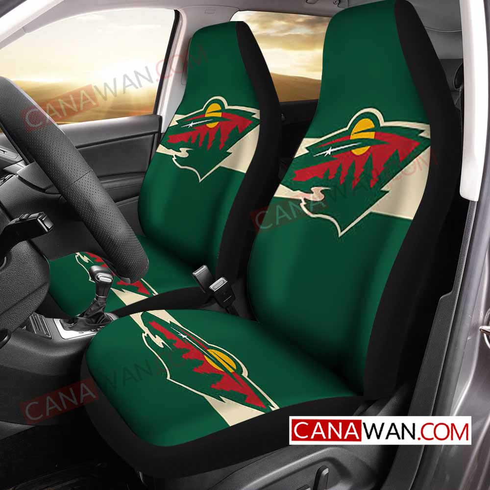 Minnesota Wild Style191 3D Customized Personalized Car Seat Cover