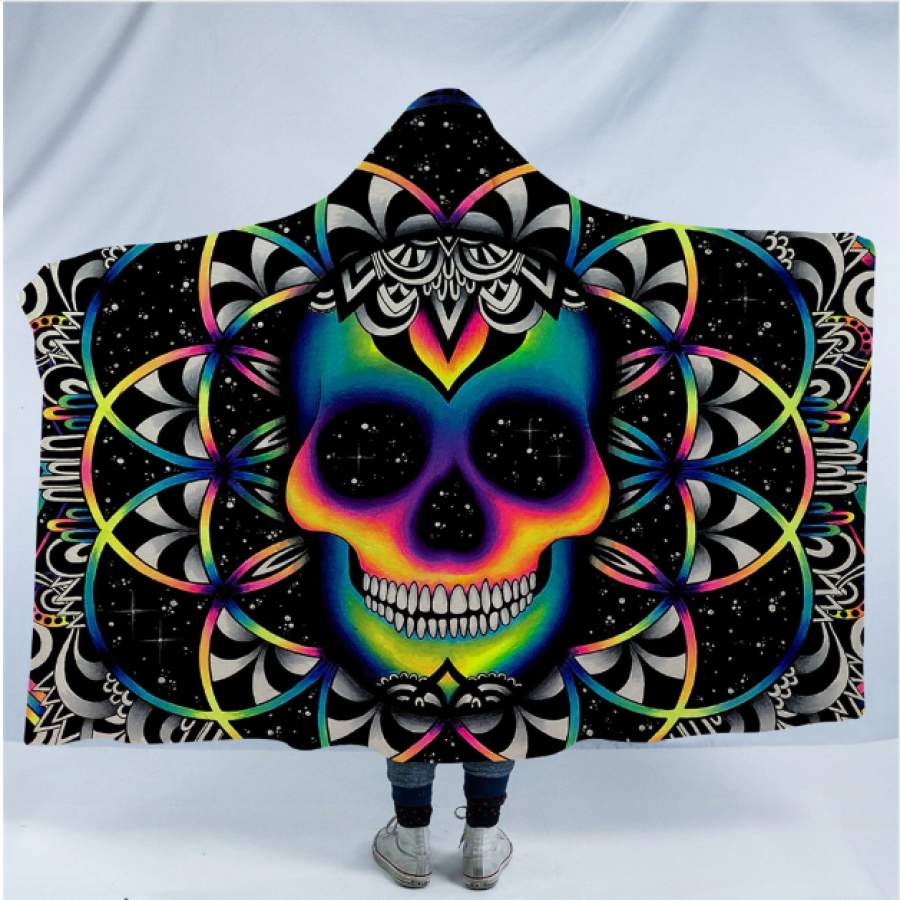 Hooded Blanket Fantastic Skull Collection 4 Version