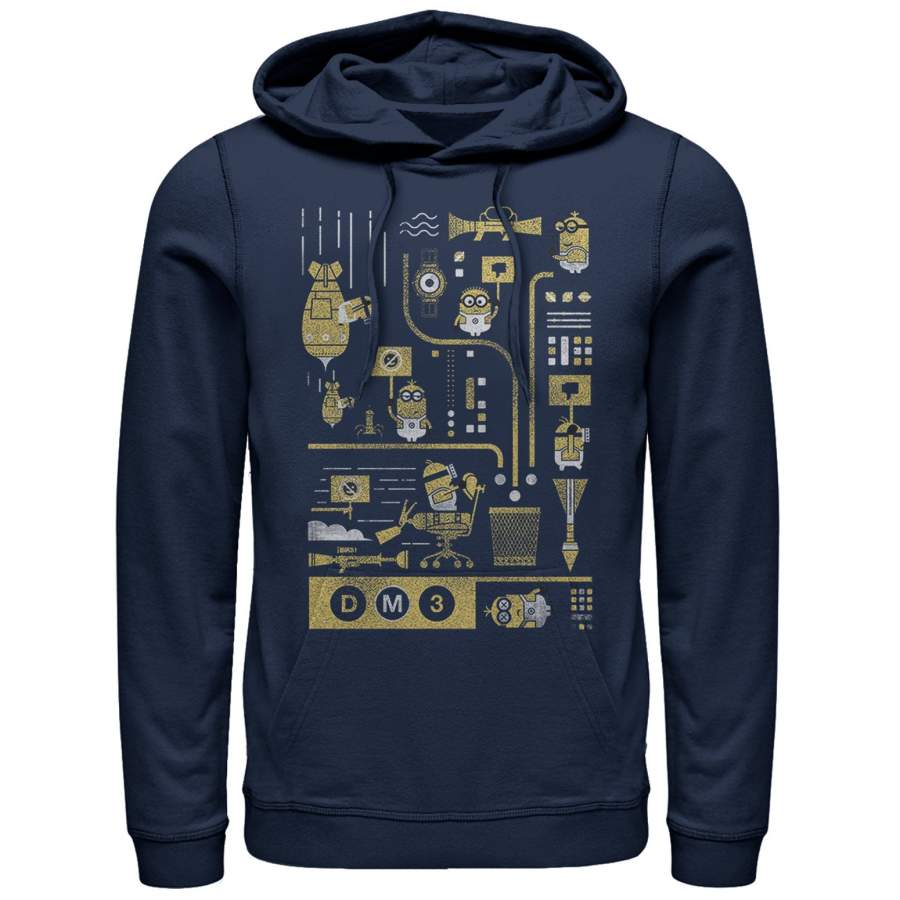 Despicable Me 3 Men’s Minion Lab Work  Lightweight Hoodie