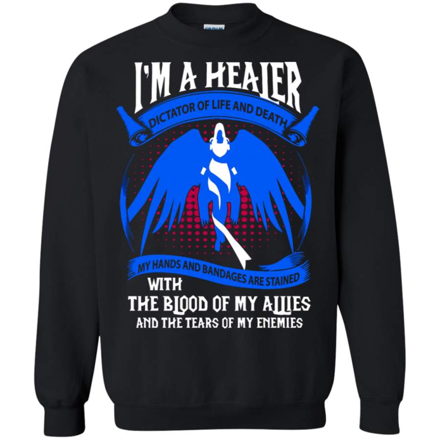 AGR World Of Warcraft I’m A Healer Dictator Of Life And Death Sweatshirt