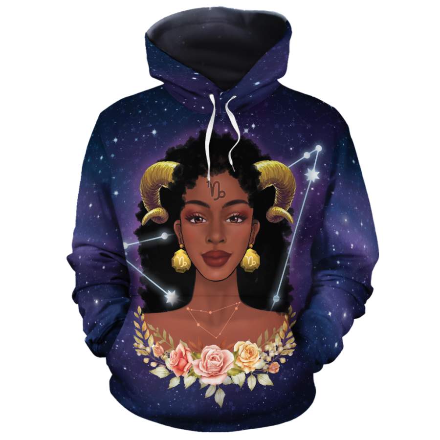 Capricorn Queen Art Hoodie