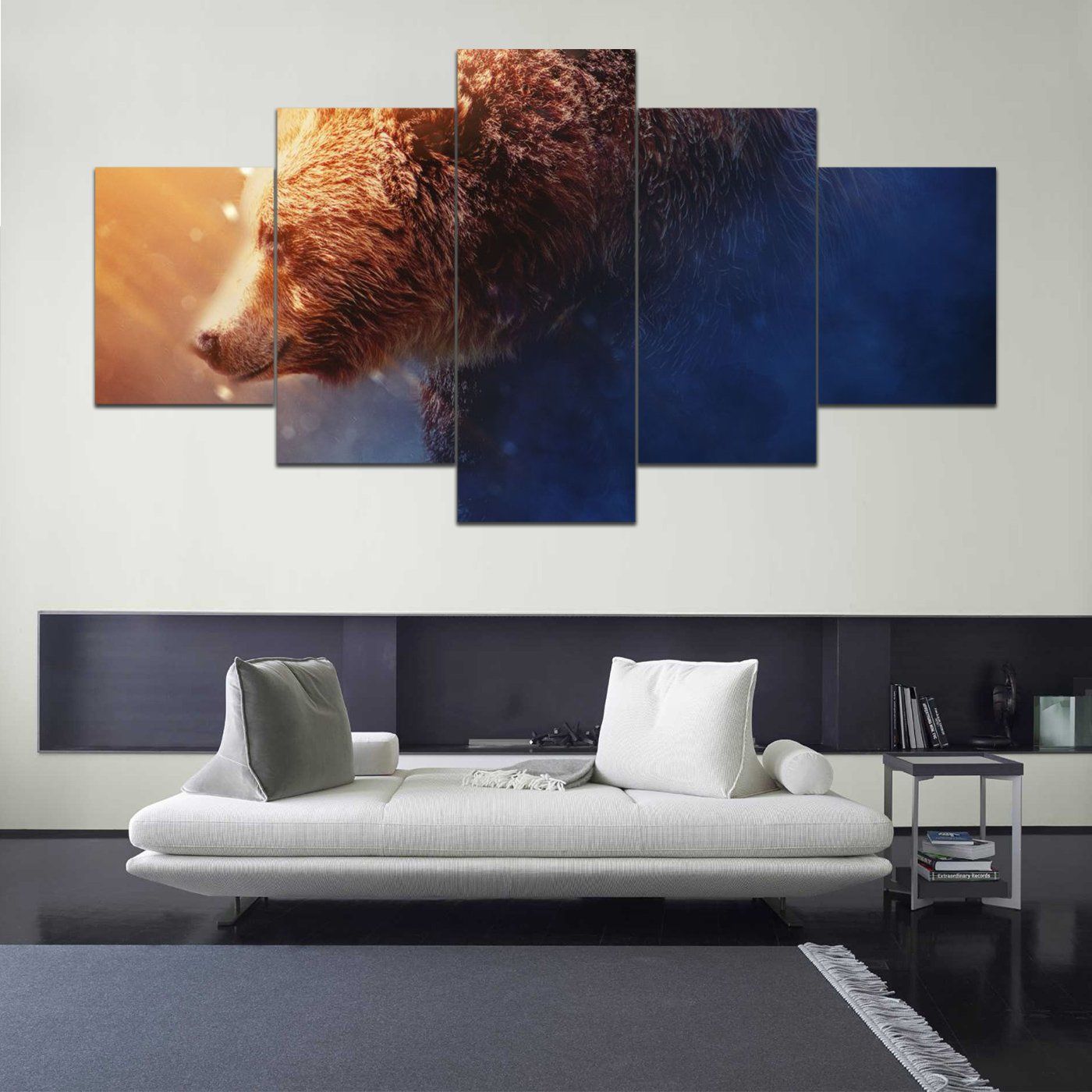 Bear 2 5 Panel Canvas Art Wall Decor Home Decor