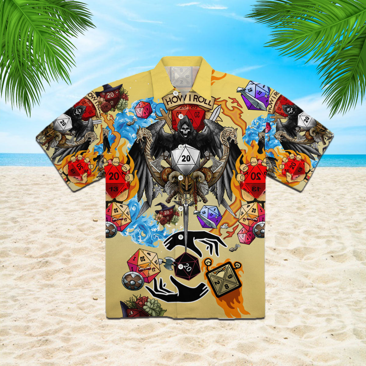 Oragontee Skull Take A Chance And Roll The Dice Hawaii Shirt For Men Women Adult Ha14907