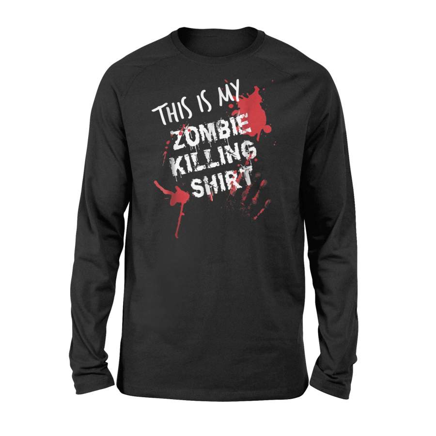 Zombie Horror Halloween Long Sleeve T shirt