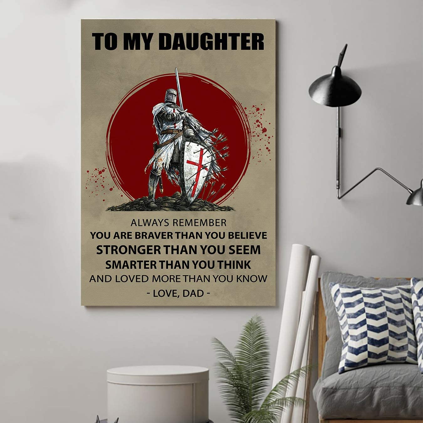 Knight Templar Poster – Dad to Daughter – You re Braver 2