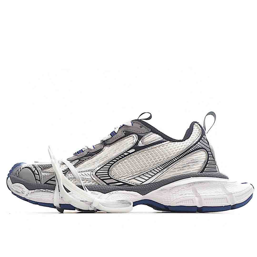 Balenciaga 3XL Sneaker In White, Gray And Navy Shoes Sneakers SNK554877699