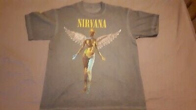 Vintage Nirvana In Utero Angel T Shirt 1993 Sz 8072