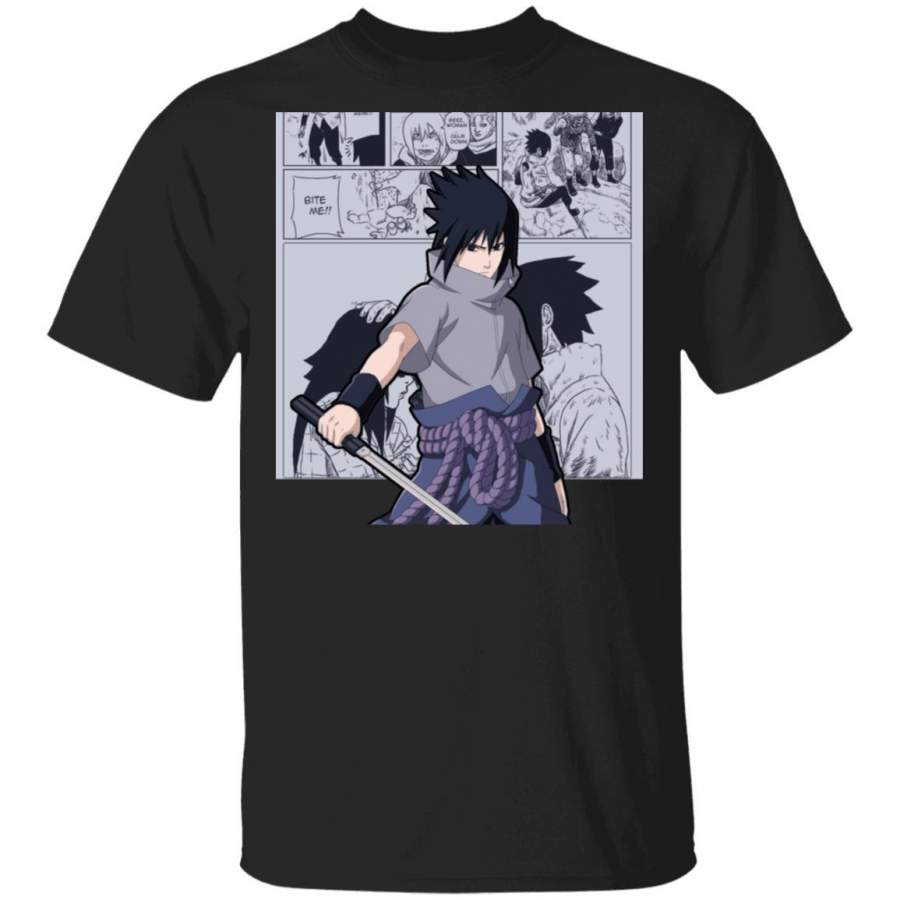 Naruto Sasuke Uchiha Shirt Anime Character Mix Manga Style Tee