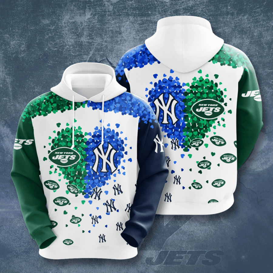 New York Jets Vs New York Yankees 63 Unisex 3D Hoodie Gift For Fans