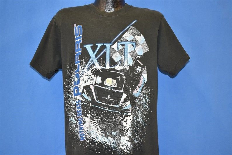 90S Polaris Indy Xlt Snow Mobile Shirt