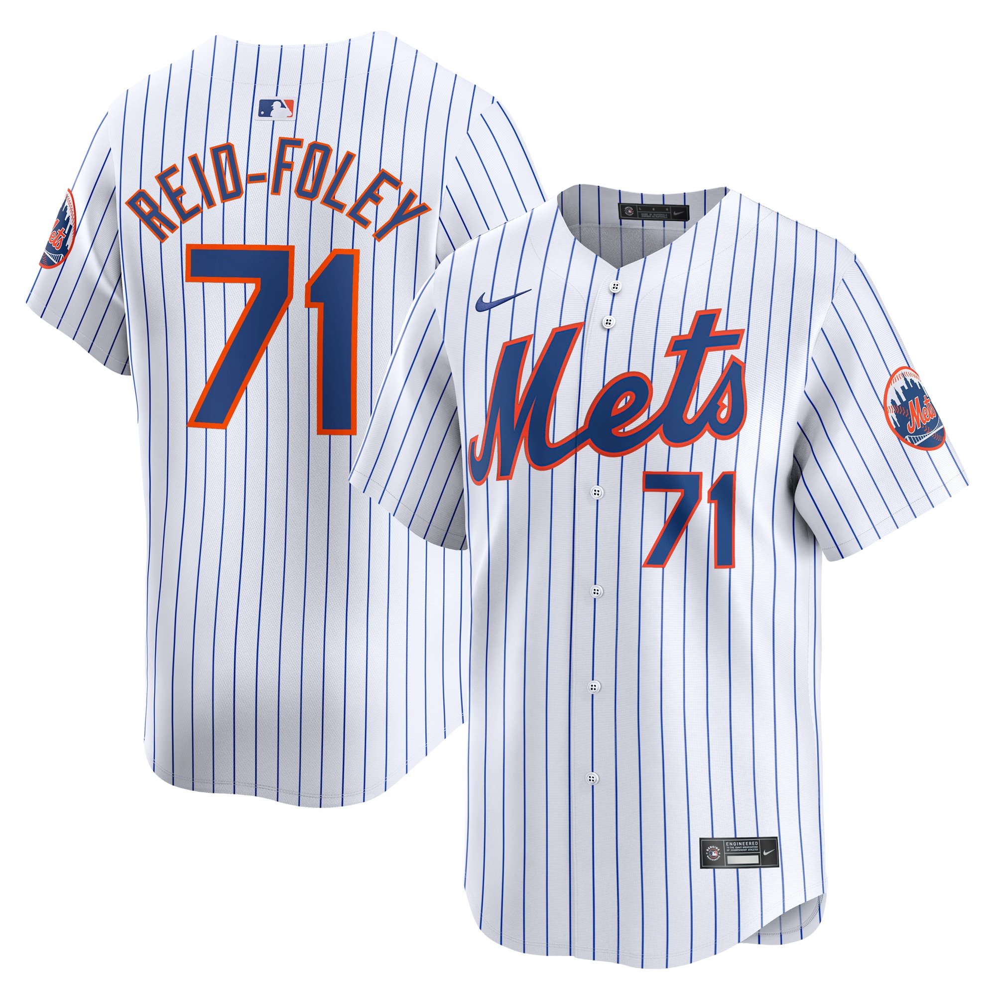 Sean Reid-Foley New York Mets Home Limited Player Jersey  White