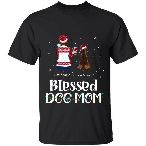 Blessed Dog Mom Personalized T-Shirt Ts-Nb696
