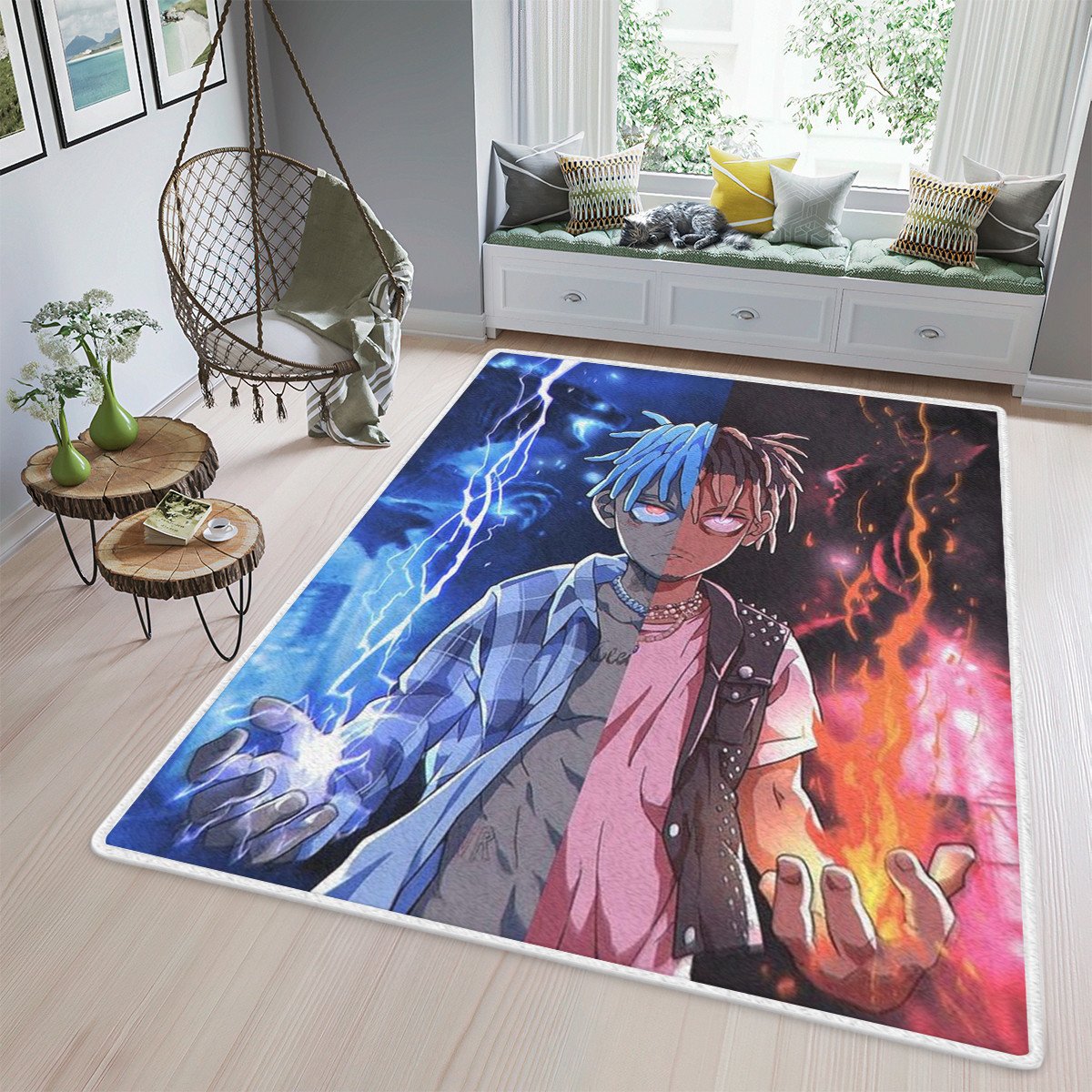 Xxxtentacion & Juice Wrld Rapper Fan Gift, Xxxtentacion & Juice Wrld Rapper Rug Home Decor Floor Decor