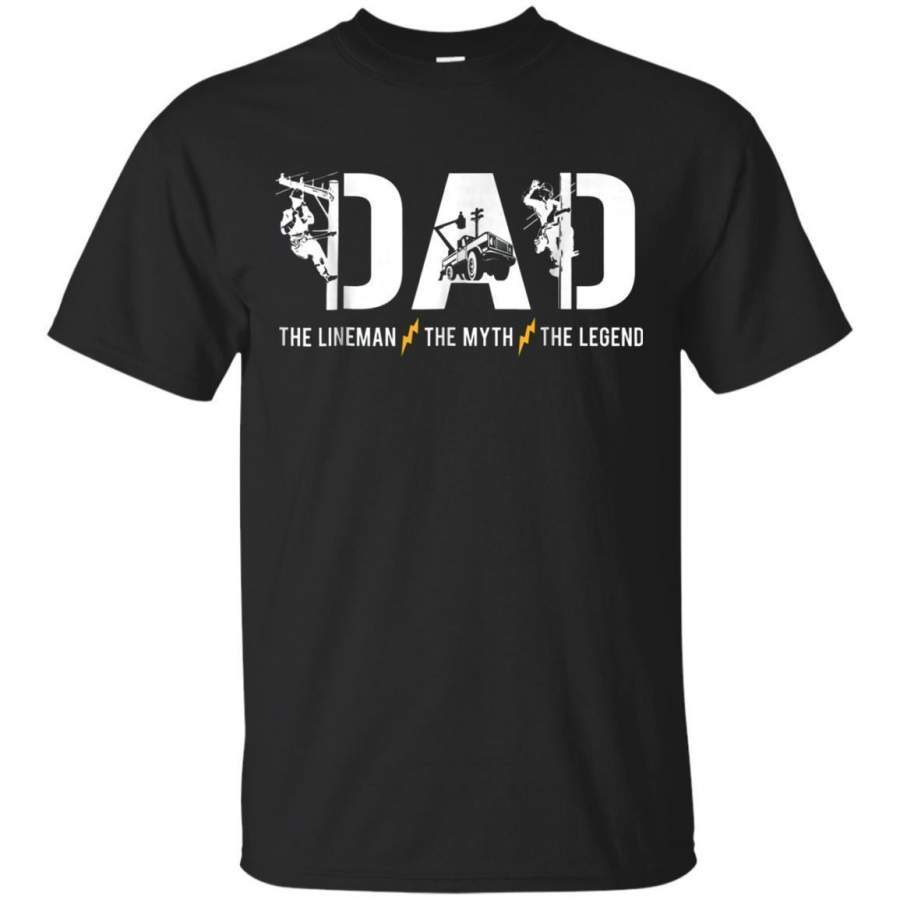 AGR Dad The Lineman The Myth The Legend Tshirt Mens Gifts Jaq T-shirt