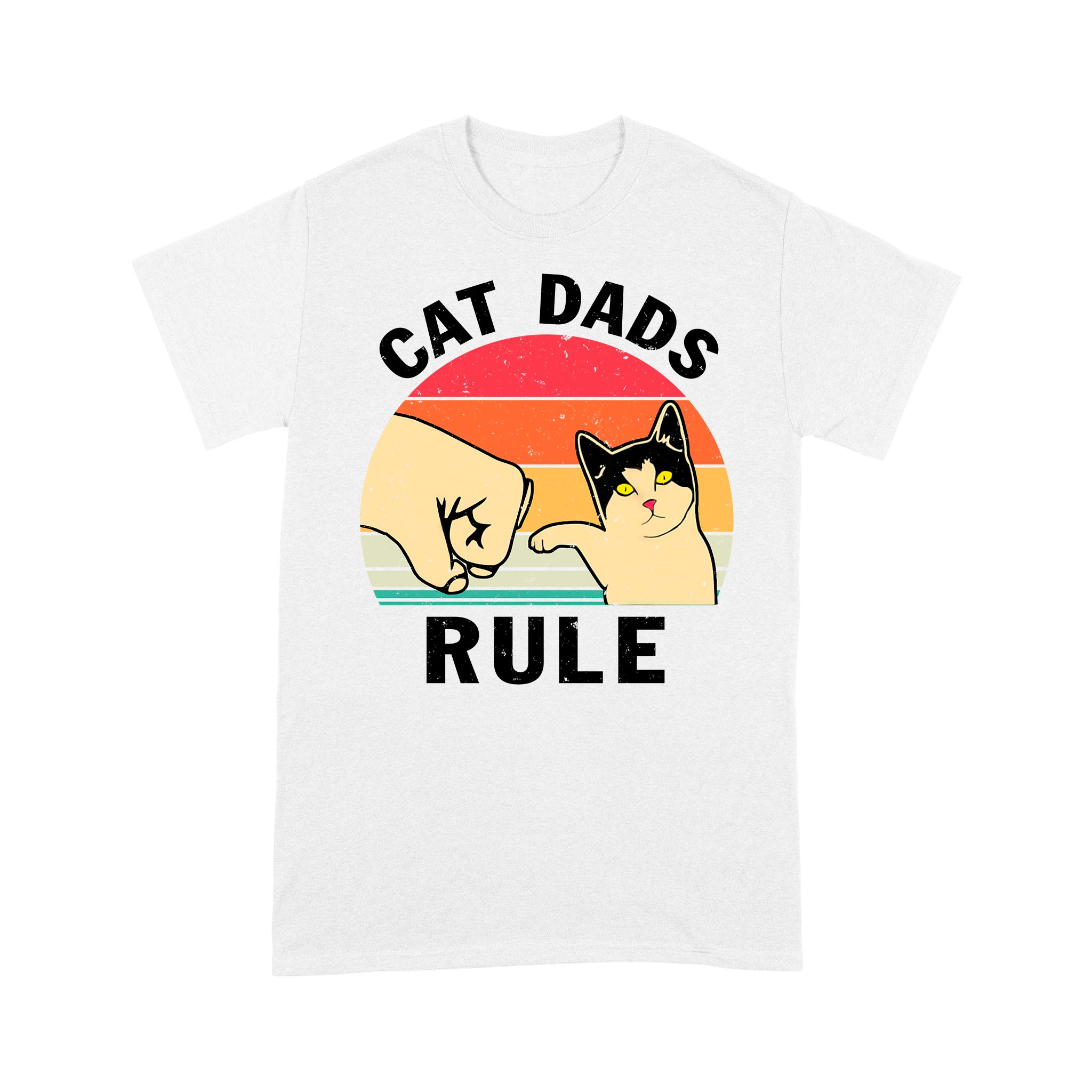 Cat Dads Rule Vintage T-Shirt Gift For Boy Love Cat Father’s Day Gift Chipteeamz – TNN461 D03