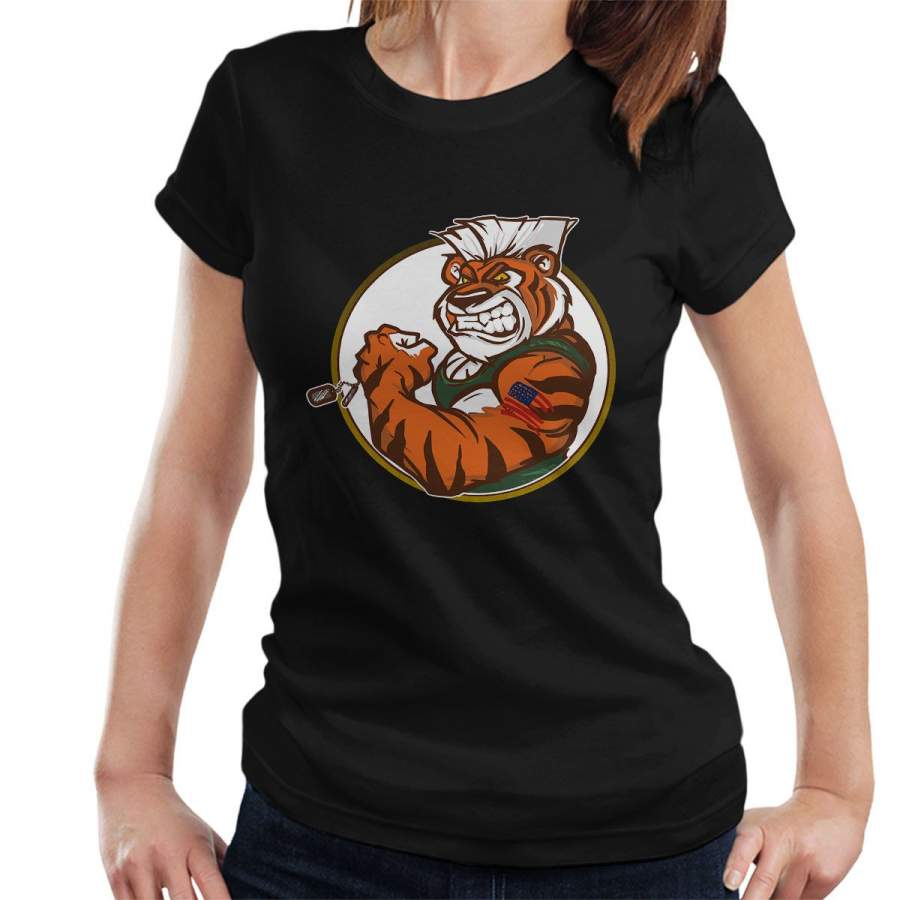 Eye Of The Street Tiger Guile Fighter Women’s T-Shirt