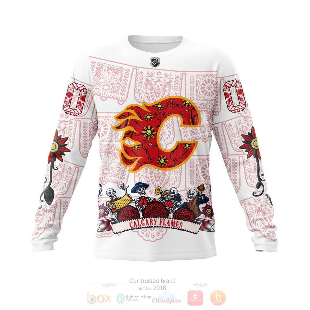 Calgary Flames Custom Name Number Specialized Heritage Kits Gift For Fan Ugly Wool Sweater Christmas