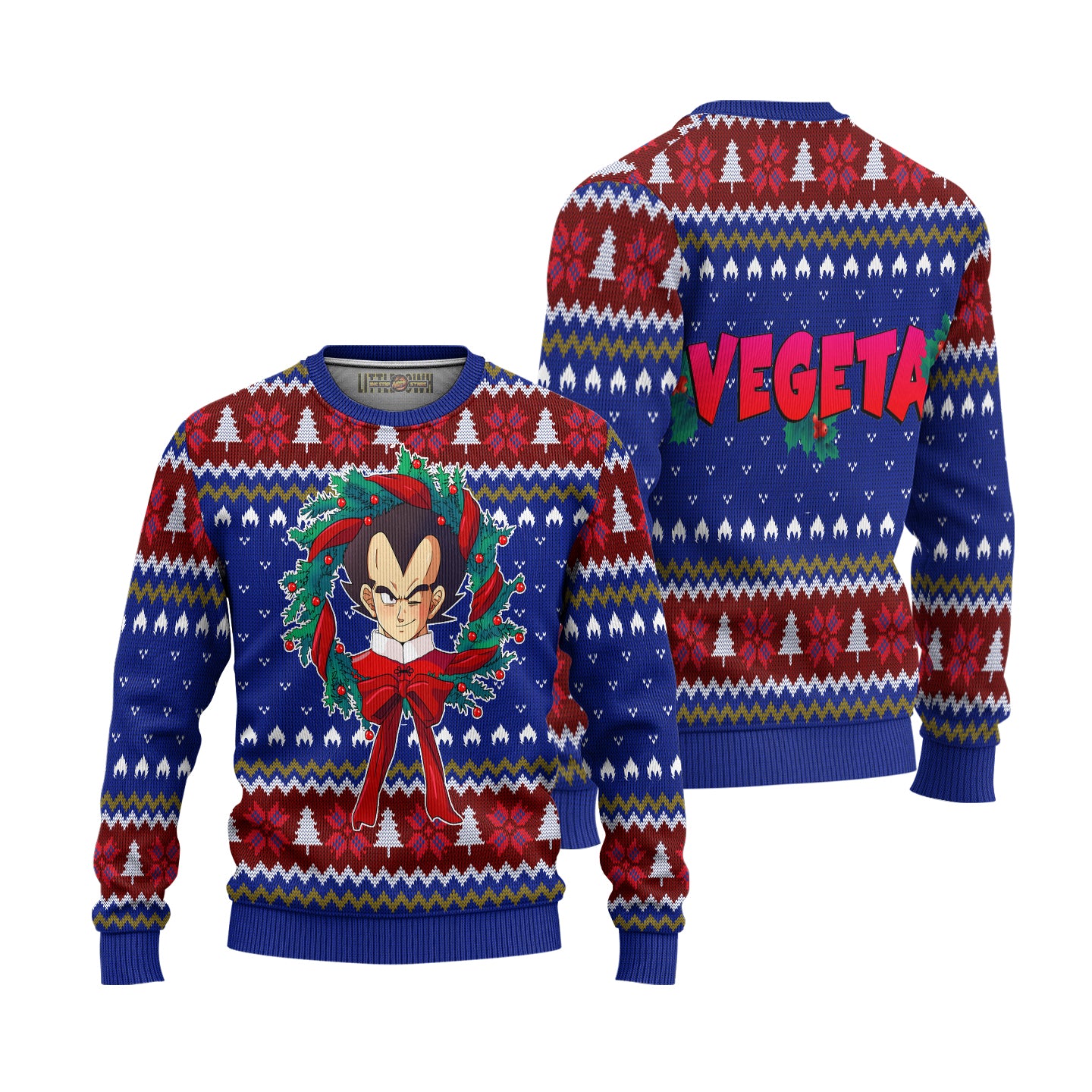 Vegeta Dragon Ball Z Anime Ugly Christmas Sweater Xmas Gift