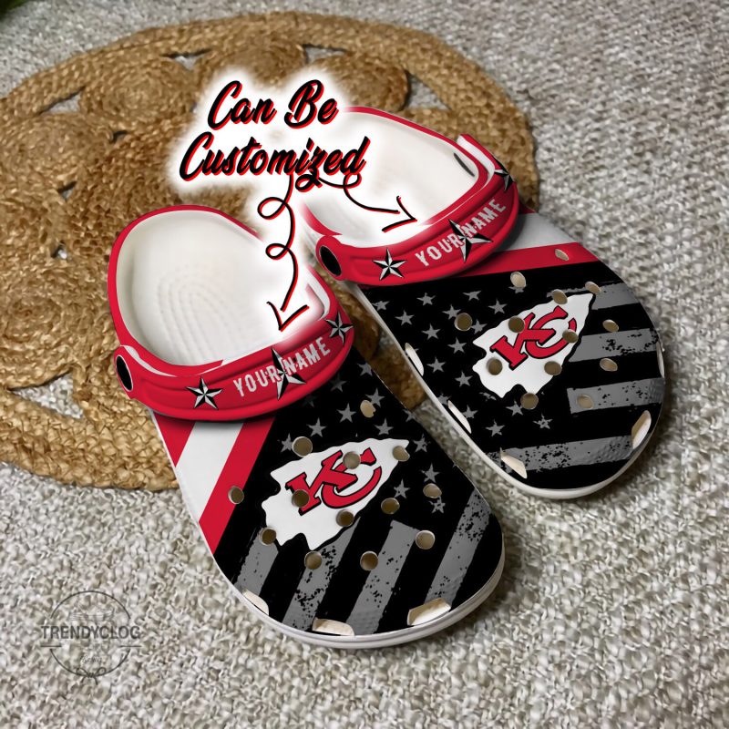 Football Personalized Chiefs Clog Shoes 2