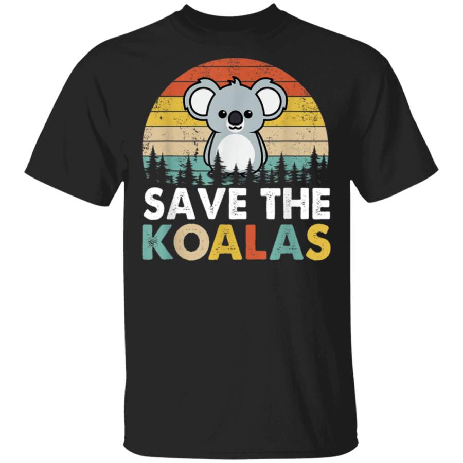 Vintage Save The Koalas Bear Australian Animal Lovers Gifts G500 Gildan 5.3 oz. T-Shirt