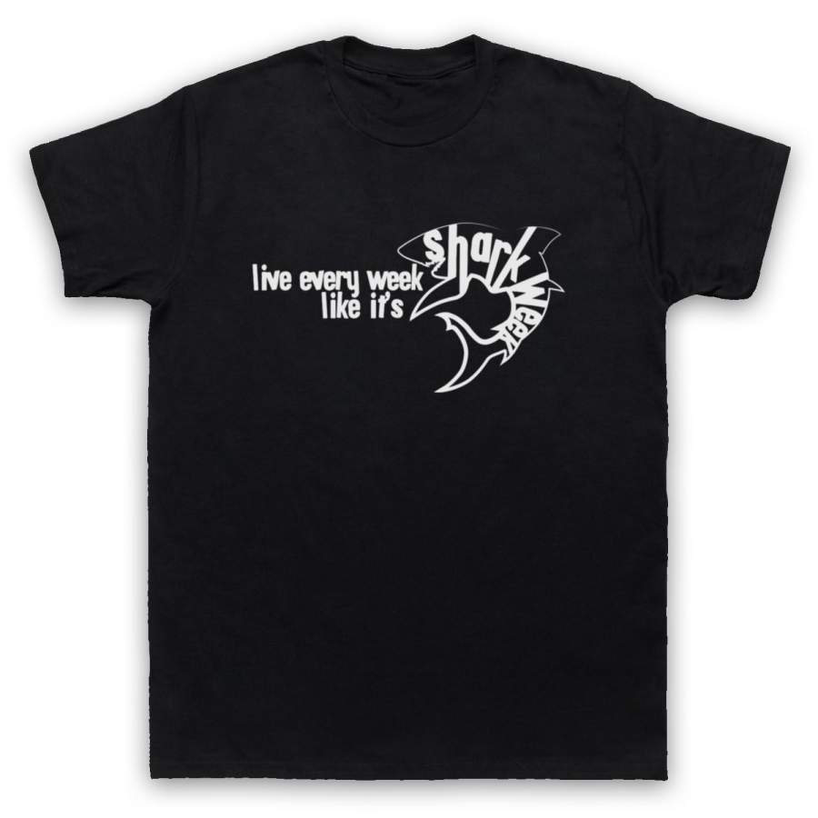 Shark Week Unofficial 30 Rock Comedy Slogan T-shirt