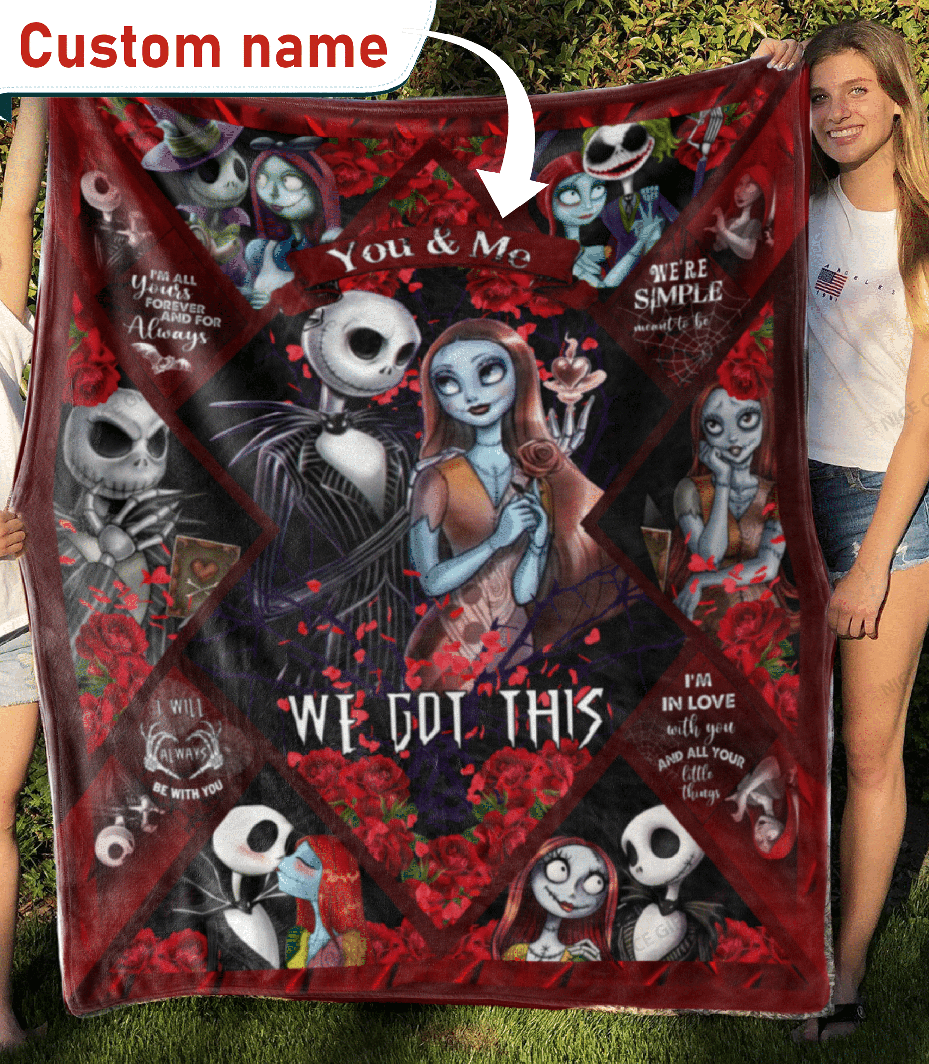 You & Me We Got This 3D Blanket Blk-H2N5