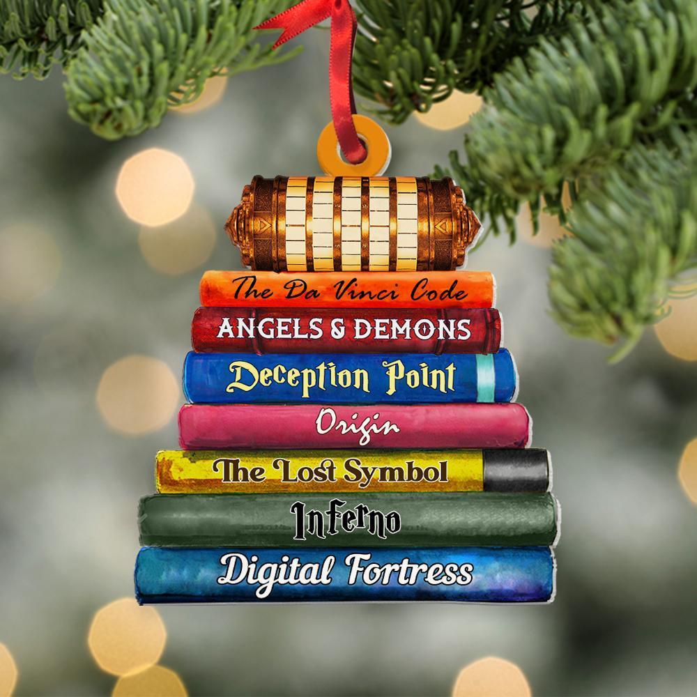 Dan Brown Novels Flat Ornament – Gift For Fans