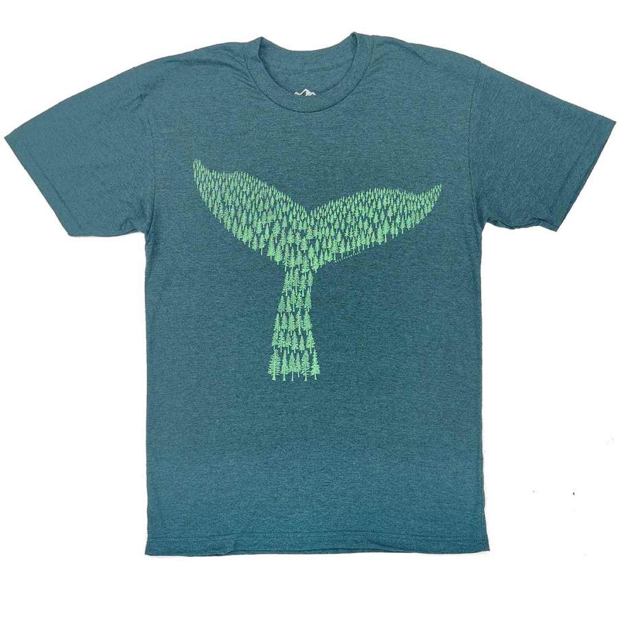 Adult Unisex Forest Whale T-shirt