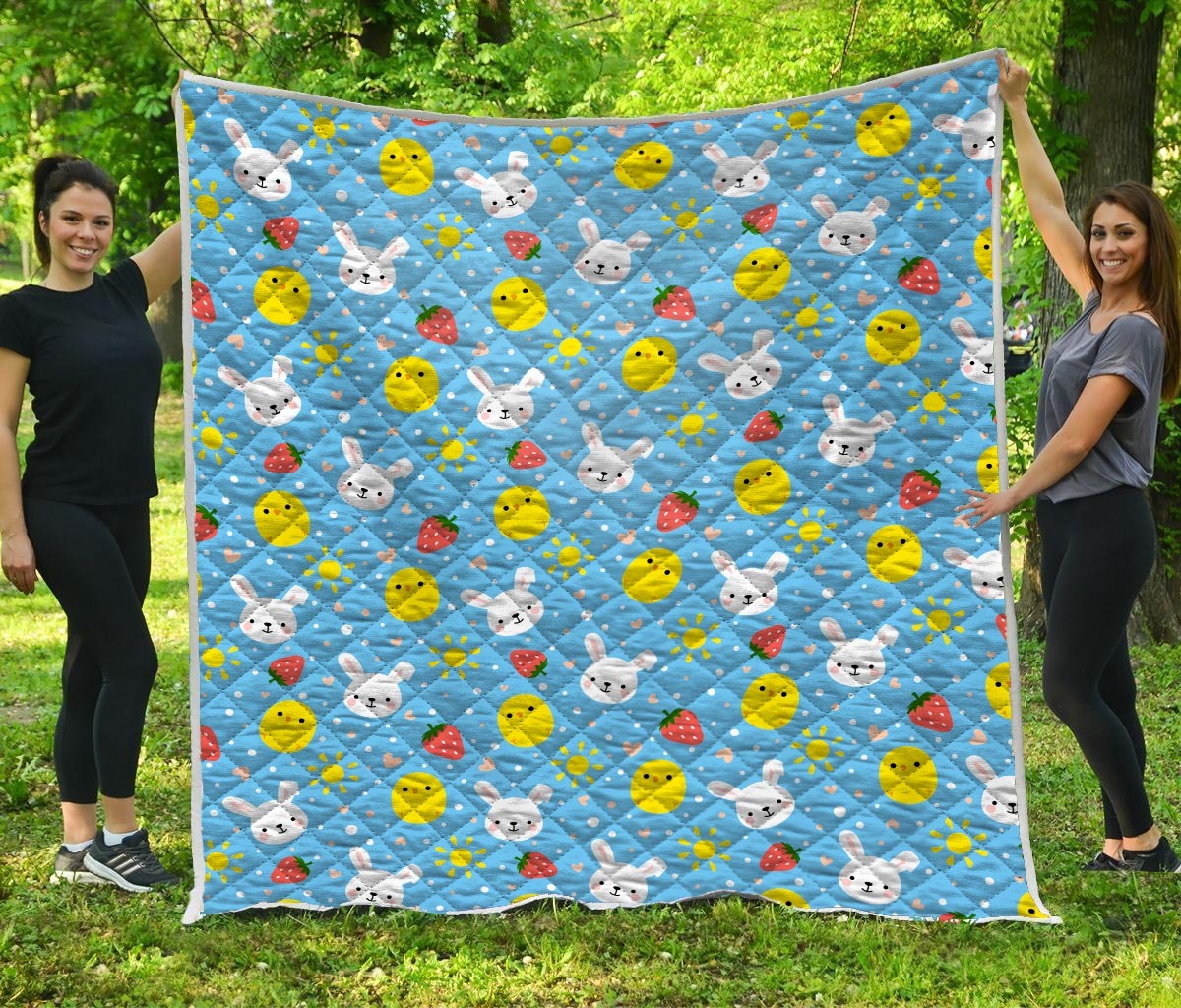 Baby Chicken And Bunny Quilt – Maria