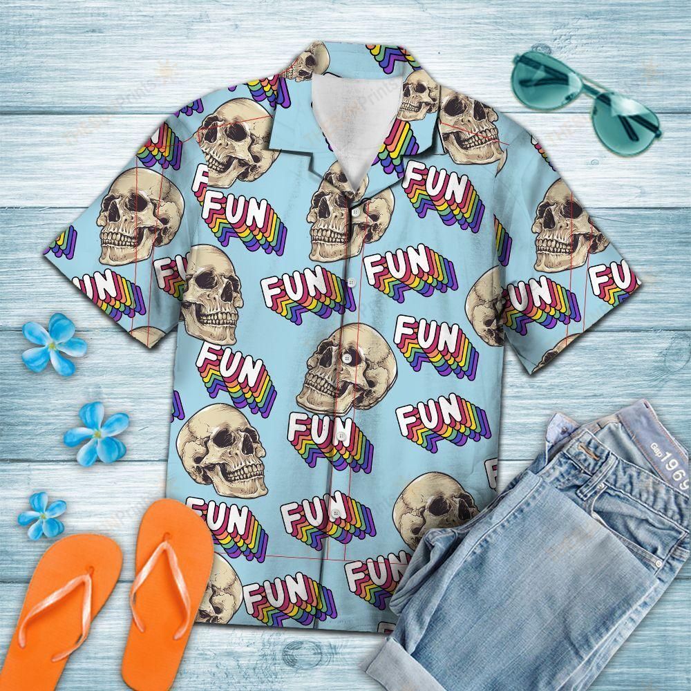 Skull Fun Summer Hawaiian Shirt Ha59096