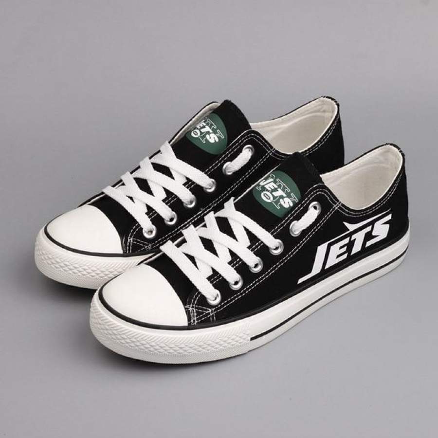 New York Jets Shoes Letter Glow In The Dark Shoes Low Top Laces