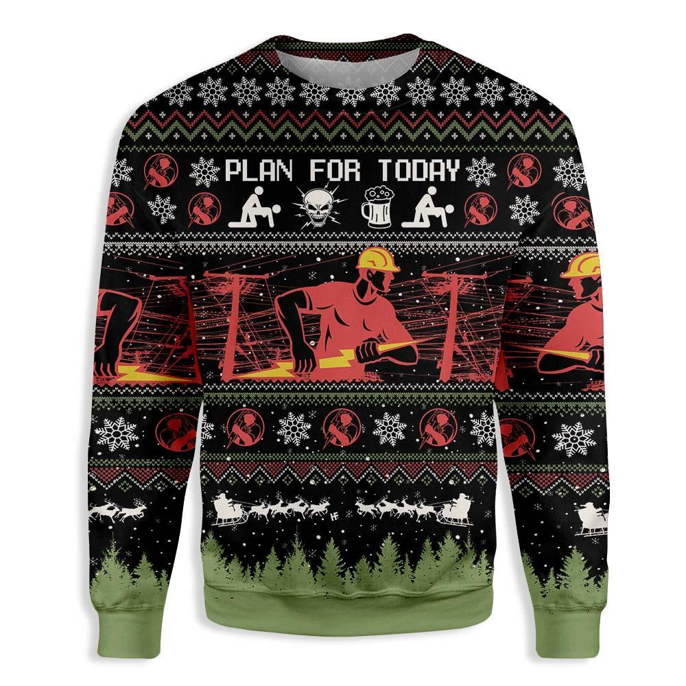 Christian Electrician Ugly Christmas Sweater | For Men & Women | Adult | Us5323