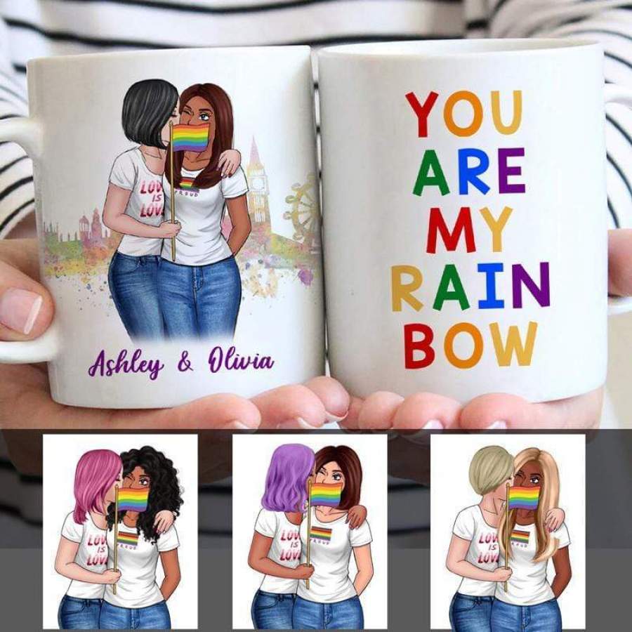 You Are My Rainbow LGBT Personalized Mug