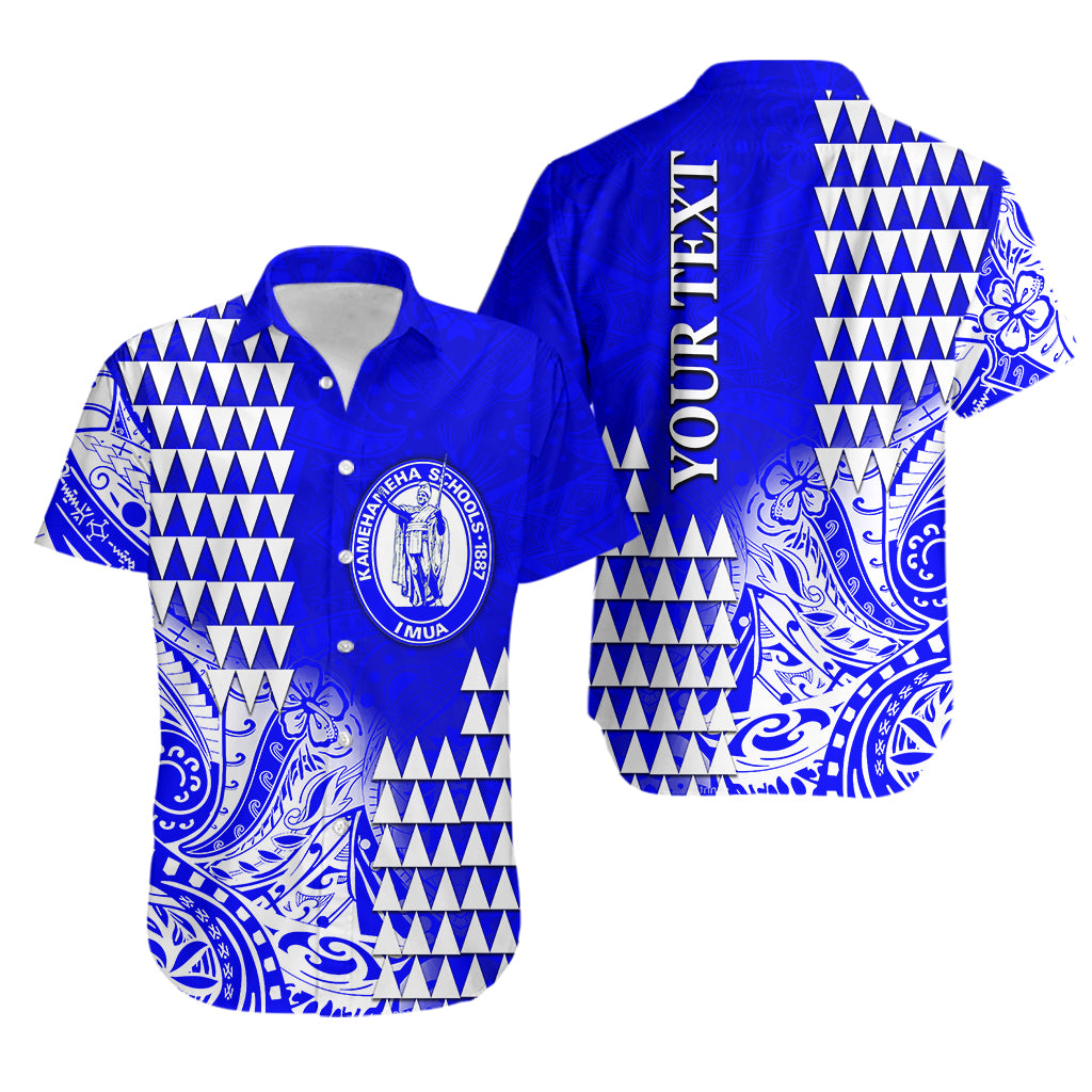 (Custom Personalised)Kamehameha Schools Hawaiian Shirt Polynesian Patterns  Lt6