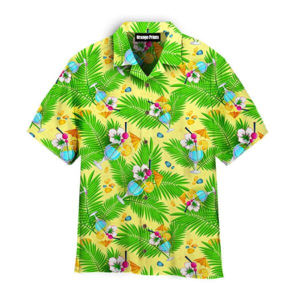 Summer Palm Leaves And Cocktails Hawaii Shirt For Men Women Ha109165