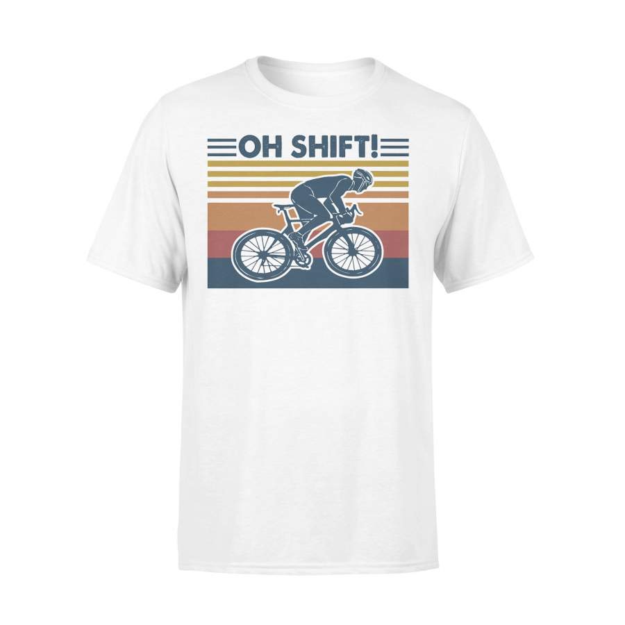 Bicycle Oh Shift Vintage Retro T-shirt