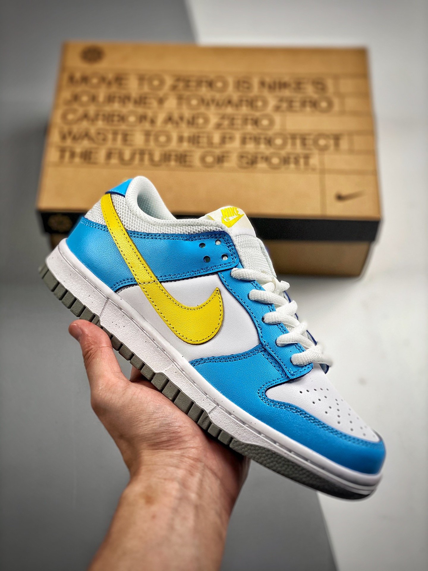 Nike Dunk Low Next Nature Homer Simpson WhiteBlue-Yellow 5339294