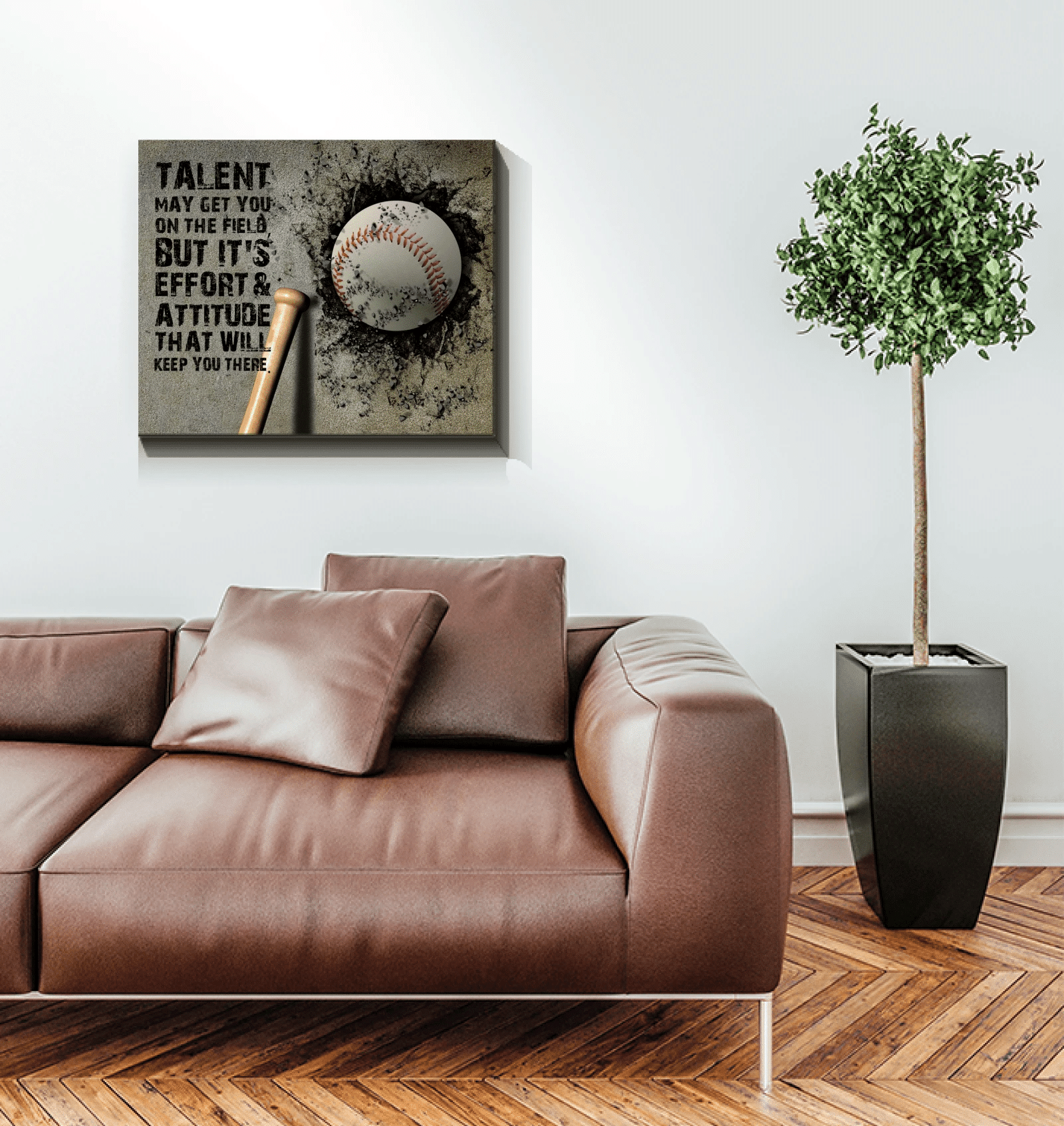 Talent May Get You On The Field Baseball Canvas – Wildzill_Store