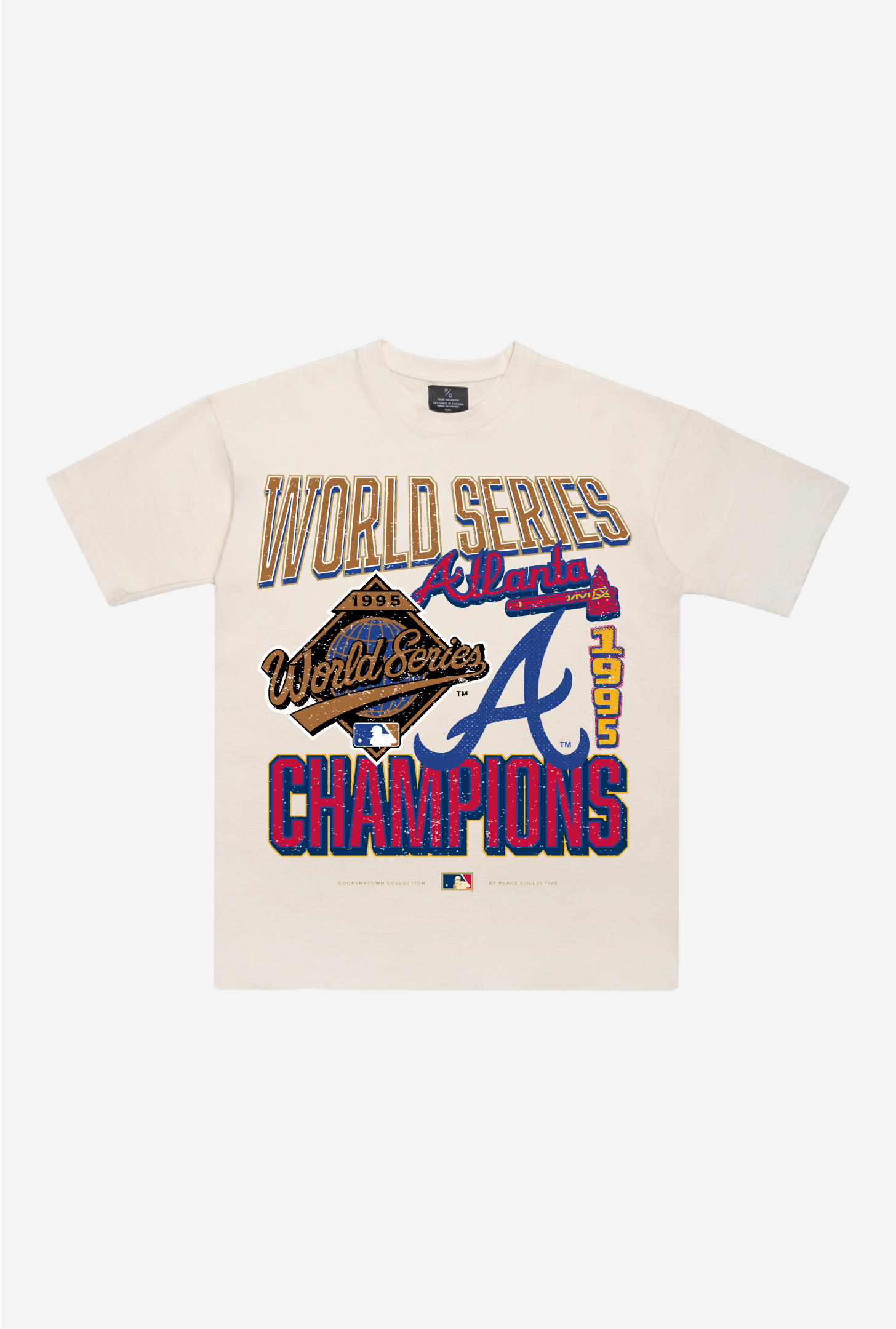 Atlanta Braves 1995 World Series Cooperstown Collection Premium T-Shirt – Natural