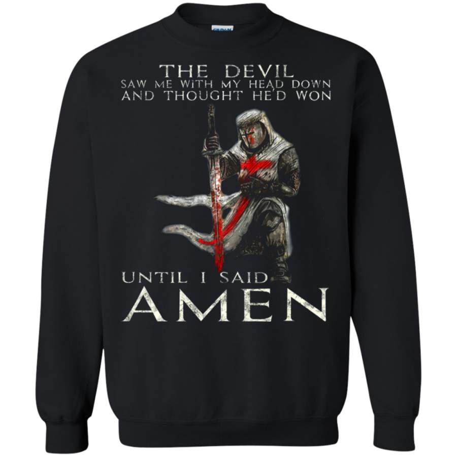 AGR The Crusader T Shirt – The Devil Saw Me – Knight Templar Sweatshirt