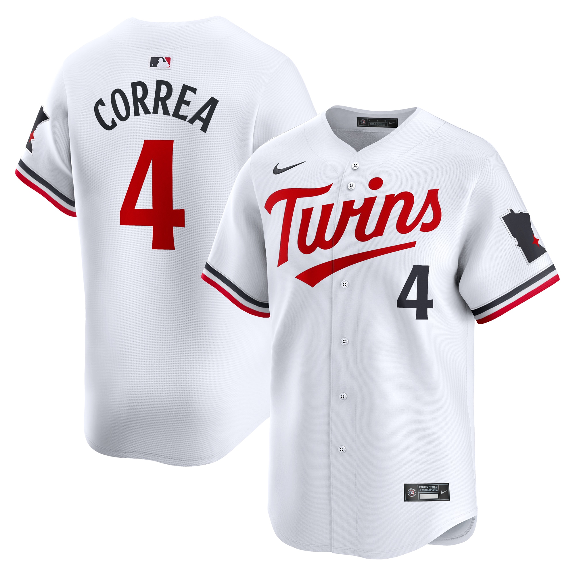 Carlos Correa Minnesota Twins Home Limited Player Jersey – White